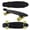 Black/Yellow, variant on Flybar 22 inch Plastic Cruiser Skateboard, Non-Slip Deck, for Boys and Girls Ages 6+ up to 175lbs, Black Logo