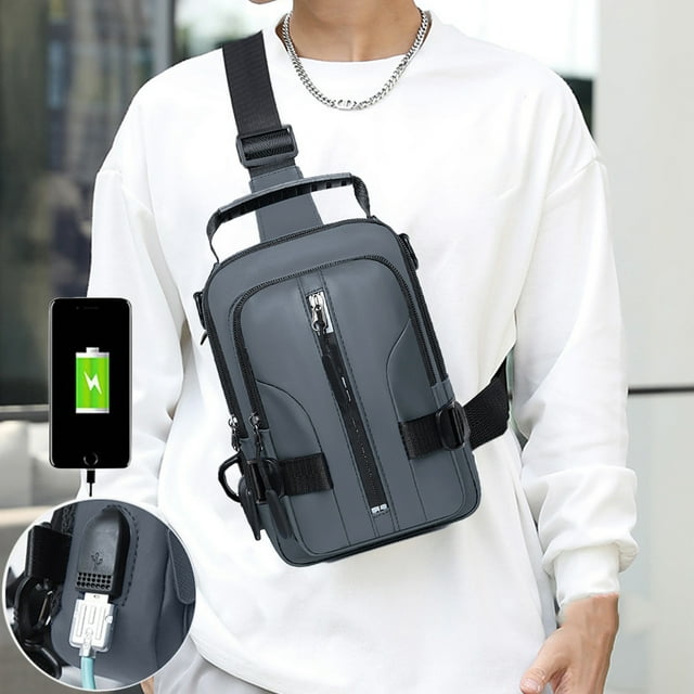 Sac Bandoulière pour Homme, Sacs à Bandoulière pour Hommes, Sacs à Bandoulière pour Hommes, Sacs de Jour pour Hommes, Petits Sacs Bandoulière Sac de Jour de Randonnée