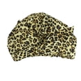 thumbnail image 3 of Gorros de baño para ducha Estampado de flores Impermeable Reutilizable Elástico Colorido Universal Largo Sombrero corto Baño Estampado de Juegos de accesorios de baño Estampado de leopardo amarillo Bearachild HA062078-07B, 3 of 6