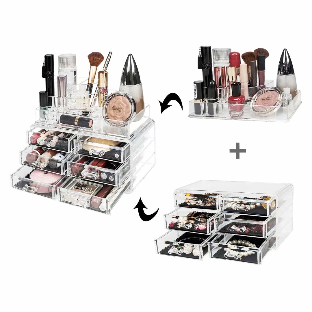 Clear Acrylic Makeup Organizer - Acrylic Containers For Makeup Clear Acrylic Makeup Organizer - Acrylic Containers For Makeup