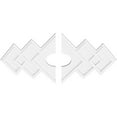 thumbnail image 2 of 34"W x 22 5/8"H x 6"ID x 10 1/2"C x 1"P Zoe Architectural Grade PVC Contemporary Ceiling Medallion, Two Piece, 2 of 11