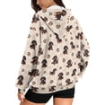 thumbnail image 2 of Renewold Dachshund Dog Paw Love Oversized Hoodies for Women Full Zip Up Trendy Jackets Sweatshirts Pullover Tops Long Sleeve Hooded Cardigan Gym Hoodies Hooded Streetwear Tops Fall Clothes, S, 2 of 7