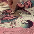 thumbnail image 4 of Ambesonne Pink Jigsaw Puzzle, Celestial Moth with Planets, Heirloom-Quality Fun Activity for Family Durable Cardboard, 1000 pcs, Rose Cadet Blue, 4 of 5