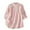 Pink, variant on Alkepwun Summer Hollow Lace Linen Shirts for Women Dressy Casual Tops Button Down Shirt Hollow Out Half Puff Sleeve Blouse