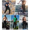 thumbnail image 5 of Potopok 3 Pack Sweatpants for Men Tapered Mens Joggers Pants with Zip Pockets Slim Fit Running Gym Sweat Pants Gifts for Men, 5 of 7