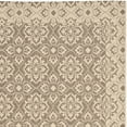 thumbnail image 3 of SAFAVIEH Courtyard Austin Geometric Indoor/Outdoor Area Rug, 6'7" x 9'6", Brown/Cream, 3 of 5