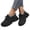 Black, variant on Womens Fleece Lined Chunky Sneakers, Wide Foot Sandals for Women Dressy, Warm Insulated Platform Walking Shoes for Winter Cold Weather Travel