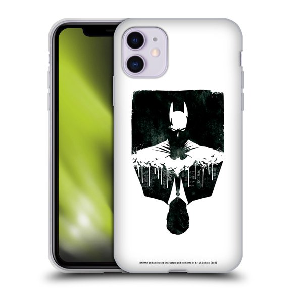 Head Case Designs Officially Licensed Batman DC Comics Duality Alter Ego Cityscape Soft Gel Case Compatible with Apple iPhone 11