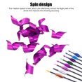 thumbnail image 3 of 50PCS Archery Spin Vanes, 1.75 Inch Right Hand Metal Spin Wing Vanes  Shaft Feather Fletching With Tapes For Fletching For Target Archery, 3 of 8