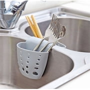 Sink Caddy Sponge Holder, Gel Sink Saddle Caddy Organizer Rack, Hanging Kitchen Organizer Accessories Rack Double Organizer for Brushes, Sponges, Soap, Utensils - Good Drainage