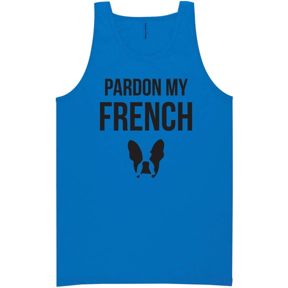 Pardon My French (Bulldog) Neon Tank Top