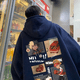 thumbnail image 3 of Sudadera con capucha y forro polar grueso para hombre, estilo holgado, moderno y versátil, chaqueta estilo Hong Kong para otoño/invierno, 3 of 4