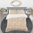 thumbnail image 2 of Designart 'Rose Gold Abstract Geometry Luxury' Mid-Century Modern Duvet Cover Set, 2 of 4