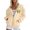 Beige, variant on Womens Hoodies Cancer Awareness Loose Fit Cozy Drawstring Pocket Graphic Print Zip-Up Hooded Jacket for Outdoor Wear Womens Sweatshirts Beige L