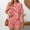 Pink, variant on MAIHAN Womens Two Piece Outfits Spring Outfits for Women 2026 Short Sleeve Tops Shorts Trendy 2 Piece Summer Shorts Set Dressy Casual Outfits for Women