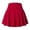 Red, variant on High Waist Workout Skirt With Pockets For Women Athletic Tennis Running Yoga Fitness Compression Shorts Built In