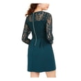 thumbnail image 2 of Speechless Womens Juniors Mini Lace Fit & Flare Dress Green XS, 2 of 4