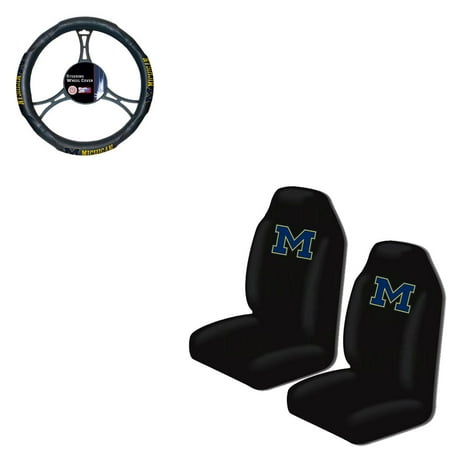 - Michigan Wolverines 2 Seat Covers And Wheel Cover