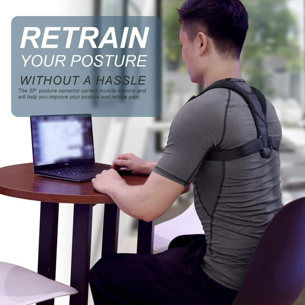 Boost Upper Back Brace - Adjustable Posture Corrector for Women and Men,  Pain Relief, Back Support Belt, Neck Hump Corrector - Posture Adjustment