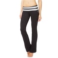 thumbnail image 1 of Aeropostale Pantalones de yoga bootcut para mujer, negro, grande Aeropostale Yoga, 1 of 2