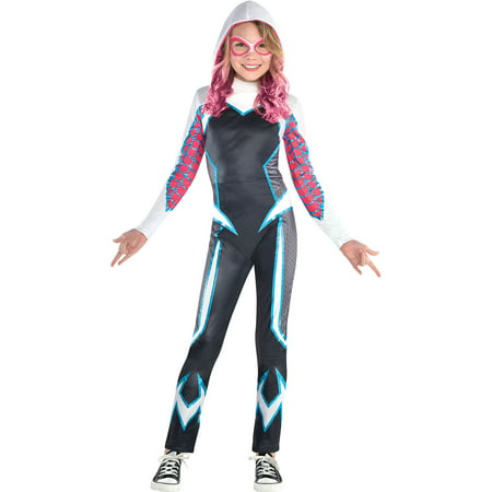 Marvel Rising Ghost-Spider Costume for Girls, Size Small, Includes a Jumpsuit