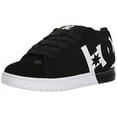 thumbnail image 2 of DC Men's Court Graffik sq Skate Shoe  BLACK/WHITE/BLACK, 2 of 4
