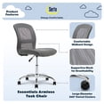 thumbnail image 3 of Serta at Home Essentials Faux Leather Office Chair in Gray, 3 of 11