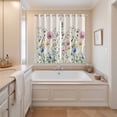 thumbnail image 3 of Spring Floral Kitchen Curtains 84 Inch Length, Watercolor Herbs Summer Botanical Rustic Grommet Top Bedroom Living Room Curtains, Light Filtering Cafe Curtain Drapes 2 Panels Set 104''x84'', 3 of 9