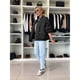 thumbnail image 4 of Chaqueta Acolchada de Mujer, Oversize, de Color Liso, Larga, con Cremallera, Estilo Casual y Bolsillos Negro M, 4 of 8