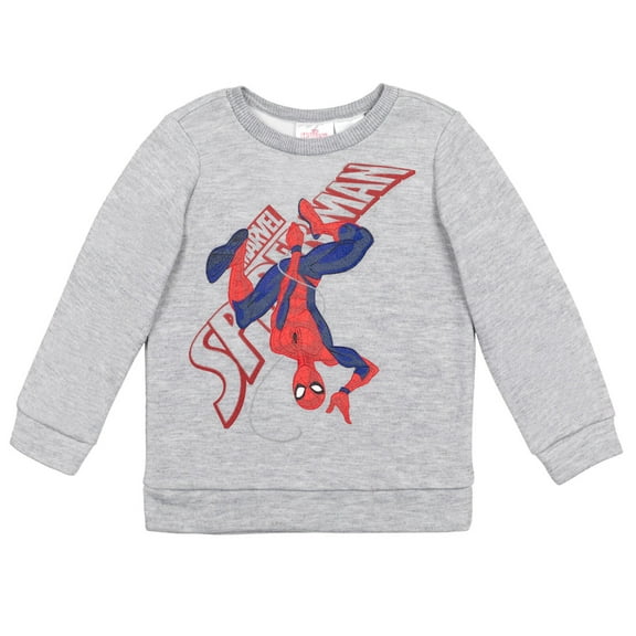 Marvel Spider-Man Little Boys Fleece Pullover Sweatshirt Toddler to Little Kid