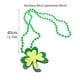 thumbnail image 2 of HomeKingdee St. Patrick's Day Green Plastic Bead Necklace - Electroplated Irish Festival Sweater Chain for Holiday Party Celebration and Fashion Accessory, 2 of 2