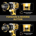 thumbnail image 6 of Fotrix 21V cordless impact drill (2.0Ah battery *2 ) Powerful Motor for Drilling & Driving, 25+1 Torque Settings, 3-in-1 Versatile Working Modes, 2-Speed Control & Ergonomic Design, 6 of 6