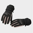 thumbnail image 1 of Women Ski Mittens Winter Warm Plush Thickened Windproof Waterproof Outdoor Riding Mittens, 1 of 4
