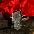 thumbnail image 5 of Raw Aquamarine Ring, Sterling Silver Jewelry, Natural Aquamarine Ring, Antique Ring, Rough Stone Ring, Statement Ring, Rough Jewelry, 5 of 9