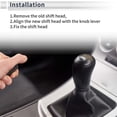 thumbnail image 7 of Unique Bargains Shift Knob 6 Speed Manual Stick Shifter Knob for Ford Focus MK2 FL 08-11 Plastic Black Silver Tone Red, 7 of 7