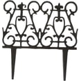thumbnail image 2 of Esschert Design Antique Brown Cast Iron Garden Fence Edging 10 Inch, 2 of 4