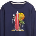 thumbnail image 3 of Nightmare Before Christmas - Ghost Dog Beach Surfer - Toddler And Youth Long Sleeve Graphic T-Shirt, 3 of 5