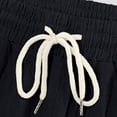 thumbnail image 3 of BLTIBY Mens Cotton Linen 2 Piece Outfits Summer Set Short Sleeve Button Down Lapel Shirts and Drawstring Shorts Beach Casual Loungwear with Pockets Black L, 3 of 8