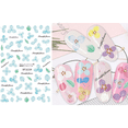 thumbnail image 4 of Pegatinas de flores para decoración de uñas, calcomanías 3D para decoración de uñas, pegatinas de mariposa para decoración de uñas, láminas deslizantes autoadhesivas con dijes de hojas de flores, 4 of 5
