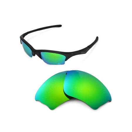 Walleva Emerald Polarized Replacement Lenses for Oakley Half Jacket XLJ Sunglasses