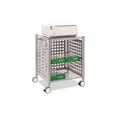 thumbnail image 3 of Vertiflex Open Top Rolling File Cart 4 Casters - Steel - x 28.3" Width x 13.8" Depth x 28.3" Height - Gray - 1 Each, 3 of 6