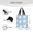 thumbnail image 4 of Naloa Cartoon Sushi Tote Bag for Women, Foldable Tote Bag With Zipper, Large Shoulder Bag, Top Handle Handbag for Travel, Work, Shopping, 4 of 9