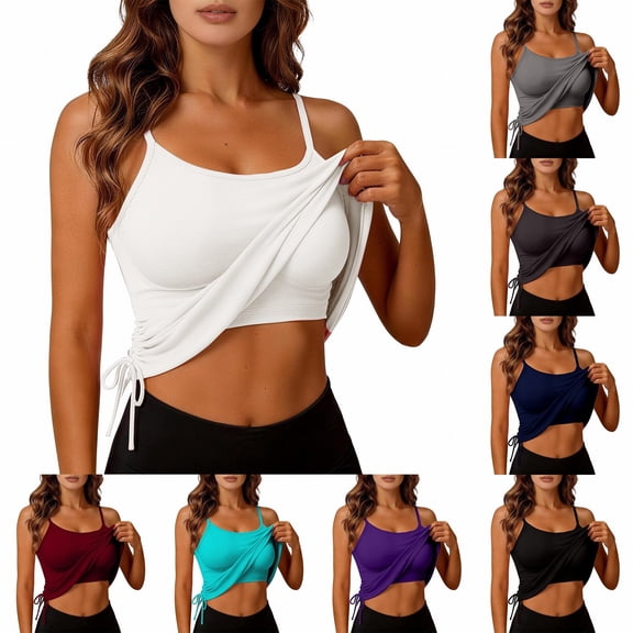 Women's Plus Size Sleeveless Tank Top Yoga Gym Camisole Summer Vacation
