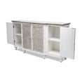 thumbnail image 4 of Islamorada 4-Door Credenza TV Stand Entertainment Unit Hallway Dresser, 4 of 13