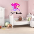 thumbnail image 3 of Cute Mermaid Crown Fish Urchins Seahorse Statfish Princess Fish Starfish Queen Sweet Dreams Bedtime Unicorn Lovely Dear Dream Holiday Gift Decorating Bedroom Wall Decal Sticker - Size: 40 In X 40 In, 3 of 5