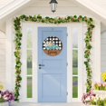 thumbnail image 2 of Spring Wooden Hanging Sign Welcome Truck Flower Door Hanger Buffalo Plaid Wood Spring Door Sign Floral Spring Door Decor Rustic Farmhouse Wall Hanging Plaque for Front Porch Outdoor Indoor, 2 of 7