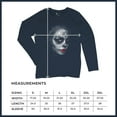 thumbnail image 7 of Sugar Skull Portrait Women's Long Sleeve T-shirt Gothic Beauty Red Lips Day of the Dead Dia de Los Muertos Mexican Calavera, 7 of 7
