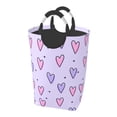 thumbnail image 1 of DouZhe 50L Rectangular Laundry Basket, Funny Sparkles Love Heart Prints Waterproof Foldable Laundry Hamper with Aluminum Handles, 1 of 6