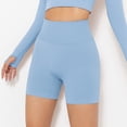 thumbnail image 4 of Sngxgn Women's Short Yoga High Waist Workout Running Sports Shorts(Blue,S), 4 of 9