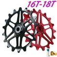 thumbnail image 3 of Yimiti Dérailleur de Vélo à Roulement Céramique Roue Étroite Grand Poulie 16/18T, Rouge 18T, 3 of 9